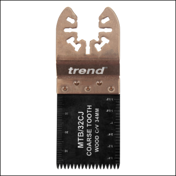 Trend Universal 34mm Coarse Tooth Crv Japanese Multi-tool Blades, 5 Pack - Code MTB/32CJ