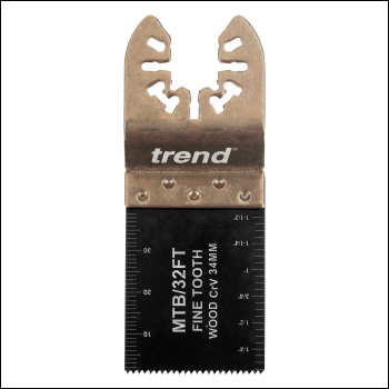 Trend Universal 34mm Fine Tooth Crv Multi-tool Blades, 5 Pack - Code MTB/32FT