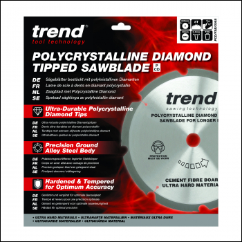 Trend Pcd Fibre Cement Circular Saw Blade 305mm X 30mm X 8t - Code PCD/FSB/3058