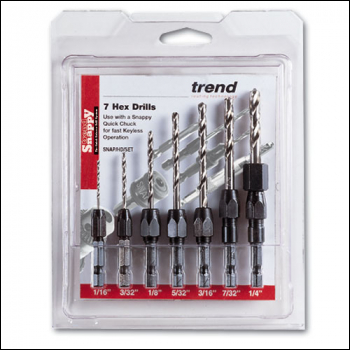 Trend Snappy 7 Piece Imperial Drill Set - Code SNAP/D/SET