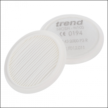 Trend Air Stealth Respirator Mask Replacement Filters Pack Of 5. Fast, Easy To Replace P3 Filters For The Stealth Half Mask - Code STEALTH/1/5