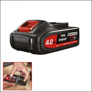 Trend T18s 18v 4ah Txli Battery - Uk & Irl Sale Only - Code T18S/BA4AM