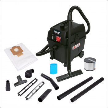 Trend 800w Wet & Dry M-class Dust Extractor 110v 16a Uk & Ireland Only - Code T35AL