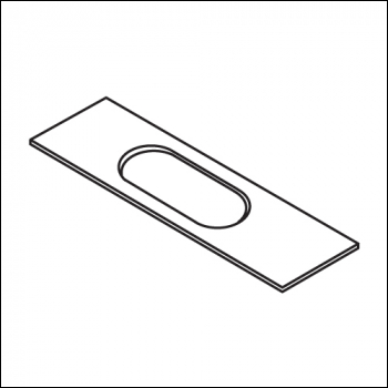 Trend Lock Template 25mm X 60mm Faceplate Rounded Ends - Code WP-LOCK/T/218