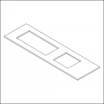 Trend Lock Template 25mm X 60mm + 21mm X 25mm Faceplate - Code WP-LOCK/T/290