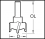 Trend Hinge Sinking 35mm Diameter - Code 104/35X1/4TC