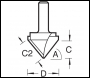 Trend Chamfer V Groove Cutter 45 Degrees - Code 11/30X1/4TC