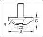 Trend Ogee Panel Raiser Cutter - Code 18/24X1/2TC