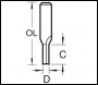 Trend Two Flute Cutter 10mm Diameter - Code 3/6X1/2TC