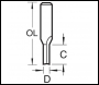 Trend Two Flute Cutter 7mm Diameter - Code 3/3X1/2TC