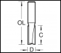 Trend Two Flute Cutter 6.3mm Diameter - Code 3/21X1/4HSS