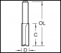 Trend Leigh Dovetail Cutter - Code L140X8MMTC