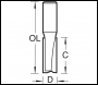 Trend Two Flute Cutter 12mm Diameter - Code 3/8X1/2TC