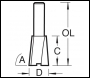 Trend Dovetail Cutter 104 Degrees X 12.7mm Diameter - Code 31/12X1/2TC