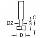 Trend Keyhole 9.5mm Diameter - Code C120X1/4TC