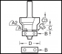 Trend Combi Trimmer 24mm Diameter - Code 46/06X1/4TC