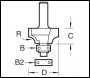 Trend Bearing Guided Ovolo Cutter 15mm Radius - Code 46/157X1/2TC