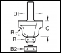 Trend Bearing Guided Ogee Cutter - Code 46/240X1/4TC