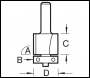 Trend Trimming Cutter 9.5mm Diameter - Code T46/02X1/4TC