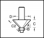 Trend Guided Chamfer Cutter 45 Degrees - Code 46/360X1/2TC