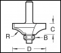 Trend Guided Flat Ovolo Cutter 12mm Radius - Code 46/41X1/4TC