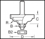 Trend Bearing Guided Quirk Ogee Cutter - Code 46/62X1/2TC