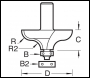 Trend Bearing Guided Ogee Cutter - Code 46/67X1/2TC