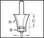 Trend Bearing Guided Round Over Queen Anne - Code 46/9/50X1/4TC