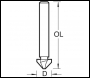 Trend Three Flute 90 Degree Countersink 12.7mm Diameter - Code 49/50X1/4HSS