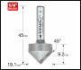 Trend Chamfer V Groove Cutter 45 Degrees - Code 11/3X1/4TC