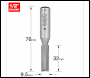 Trend Two Flute Cutter 9.5mm Diameter - Code 3/51X1/2TC