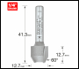 Trend Combi Trimmer Cutter 12.7mm Diameter C1=9 C2=4mm Length - Code 47/7X1/4TC