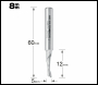 Trend Aluminium Cutter 5mm Diameter - Code 50/05X8MMHSSE