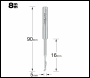 Trend Helical Plunge Cutter 4mm Diameter - Code 50/15X8MMHSSE