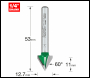 Trend Chamfer V Groove Cutter Angle=60 Degrees - Code C043X1/4TC