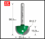 Trend Radius 12.7mm Radius X 25.4mm Diameter - Code C058X1/4TC