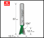 Trend Dovetail Cutter Angle=104 Degrees X 12.7mm Diameter - Code C041X8MMTC