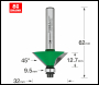 Trend Self Guided Chamfer Angle=45 Degrees X 12.7mm Cut - Code C049X8MMTC