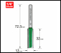 Trend Two Flute Cutter 12mm Diameter - Code C171X1/4TC