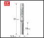Trend Two Flute Cutter 5.5mm Diameter - Code 3/13X1/4TC