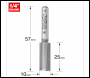 Trend Two Flute Cutter 10mm Diameter - Code 3/61X1/4TC