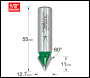 Trend Chamfer V Groove Cutter Angle=60 Degrees - Code C043X1/2TC