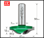 Trend Raised Panel 12mm Radius X 41mm Diameter - Code C150X1/2TC