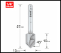 Trend Alucobond 45 Degree (90 Degree) V Groove X 13mm - Code ALU/01X1/4TC