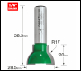 Trend Sash Bar Ovolo Joint Cutter 17mm Radius - Code C271X1/2TC