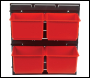 Trend Pro Storage Wall Rack With 4 Large Bins - Code MS/P/RACK/4