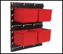 Trend Pro Storage Wall Rack With 4 Large Bins - Code MS/P/RACK/4