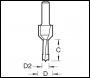 Trend Drill Countersink Counterbore 9.5mm Diameter - Code 62/80X1/4TC