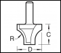 Trend Sash Bar Ovolo Joint Cutter 10mm Radius - Code C073AX1/4TC