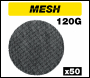 Trend Mesh Random Orbital Sanding Disc 50pc 150mm 120 Grit - Code AB/150/120M/B